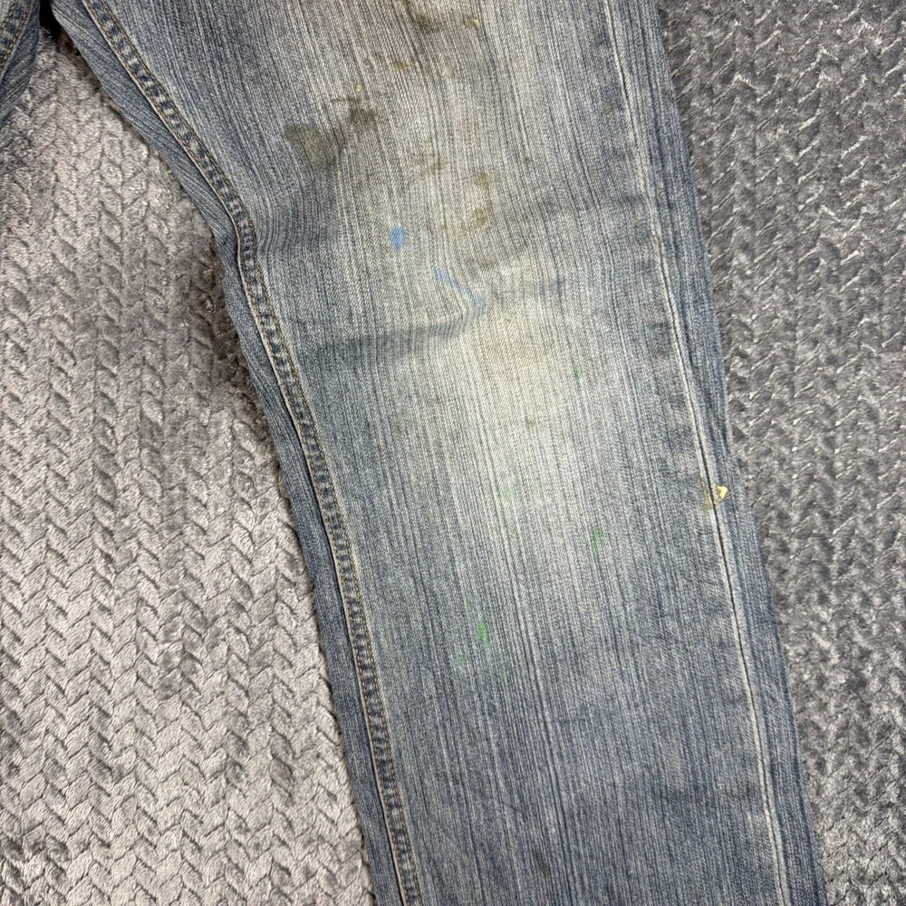 Levis 559 Jeans Mens 34x32 Blue Denim Cotton Faded Faded Straight Workwear Adult